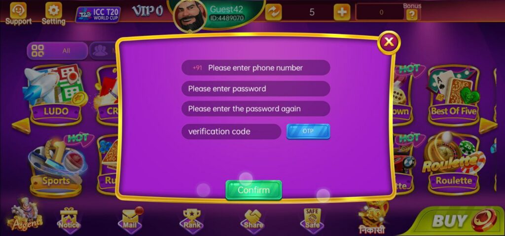 Teen Patti Live Signup